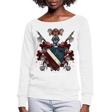 Load image into Gallery viewer, Women&#39;s Wideneck Sweatshirt - white
