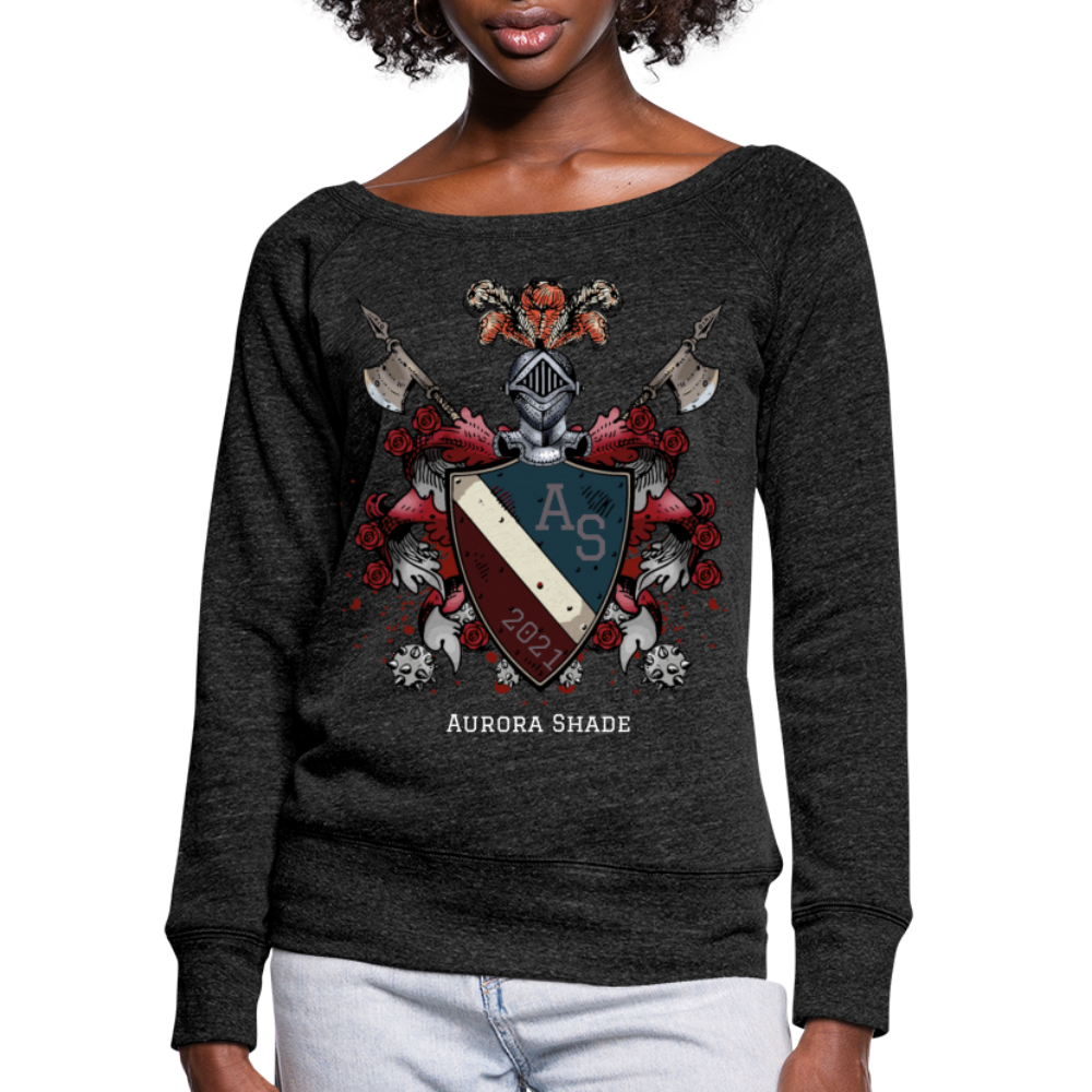 Women's Wideneck Sweatshirt - heather black