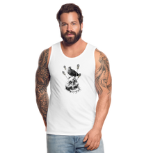 Load image into Gallery viewer, Men’s Skull Crow Tank - white
