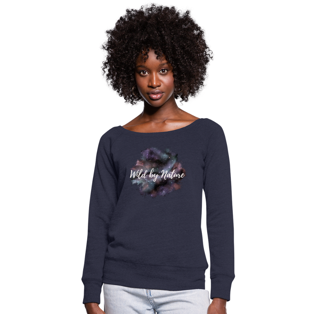 Women's Wild Wideneck Sweatshirt - melange navy