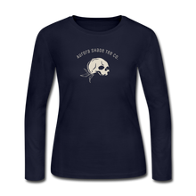 Load image into Gallery viewer, Women&#39;s Logo Long Sleeve T-Shirt - navy
