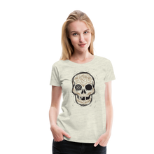 Load image into Gallery viewer, Women’s Skull T-Shirt - heather oatmeal
