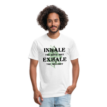 Load image into Gallery viewer, Men&#39;s Inhale T-Shirt - white
