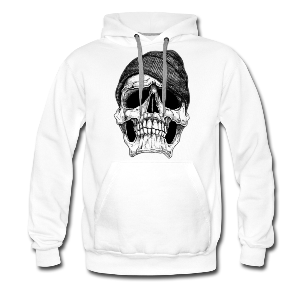 Men’s Hoodie Skull Hoodie - white