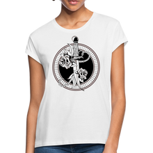 Load image into Gallery viewer, Women&#39;s Round Dagger Relaxed Fit T-Shirt - white
