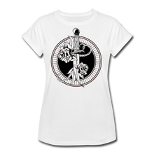 Load image into Gallery viewer, Women&#39;s Round Dagger Relaxed Fit T-Shirt - white
