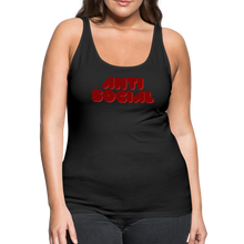 Load image into Gallery viewer, Women’s Anti Social Tank Top - black
