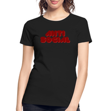 Load image into Gallery viewer, Women’s Anti Social T-Shirt - black
