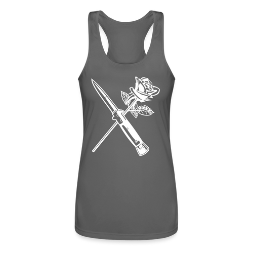 Women’s Rose Blade Tank Top - charcoal