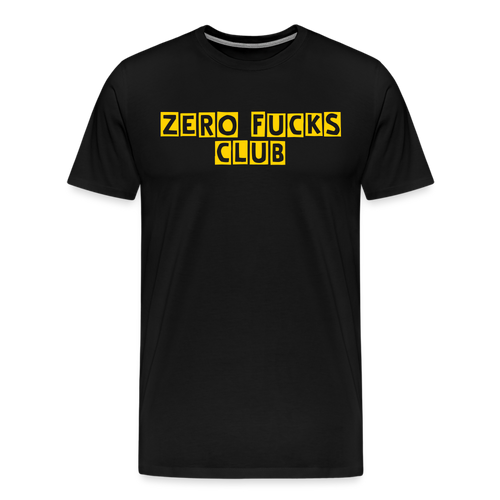 Men's Zero Fucks Premium T-Shirt - black
